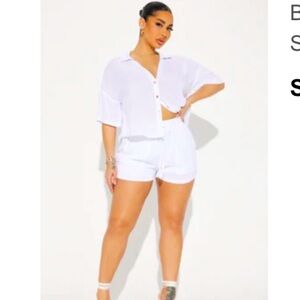 2 piece matching short set